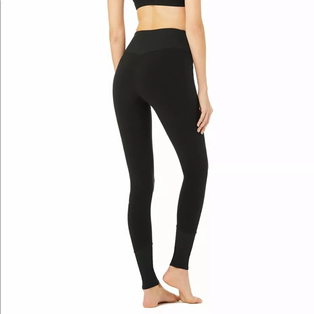 ALO YOGA HIGH-WAIST LOUNGE LEGGING Black XS NWT